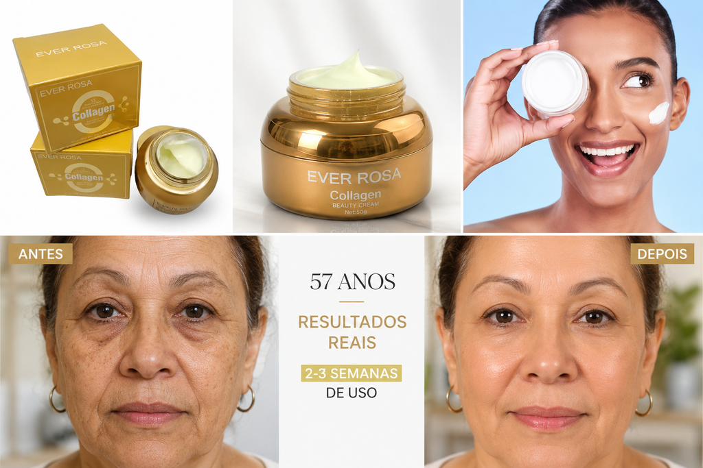 Ever Rosa Collagen Cream — Creme Facial Anti Rugas Rejuvenescedor